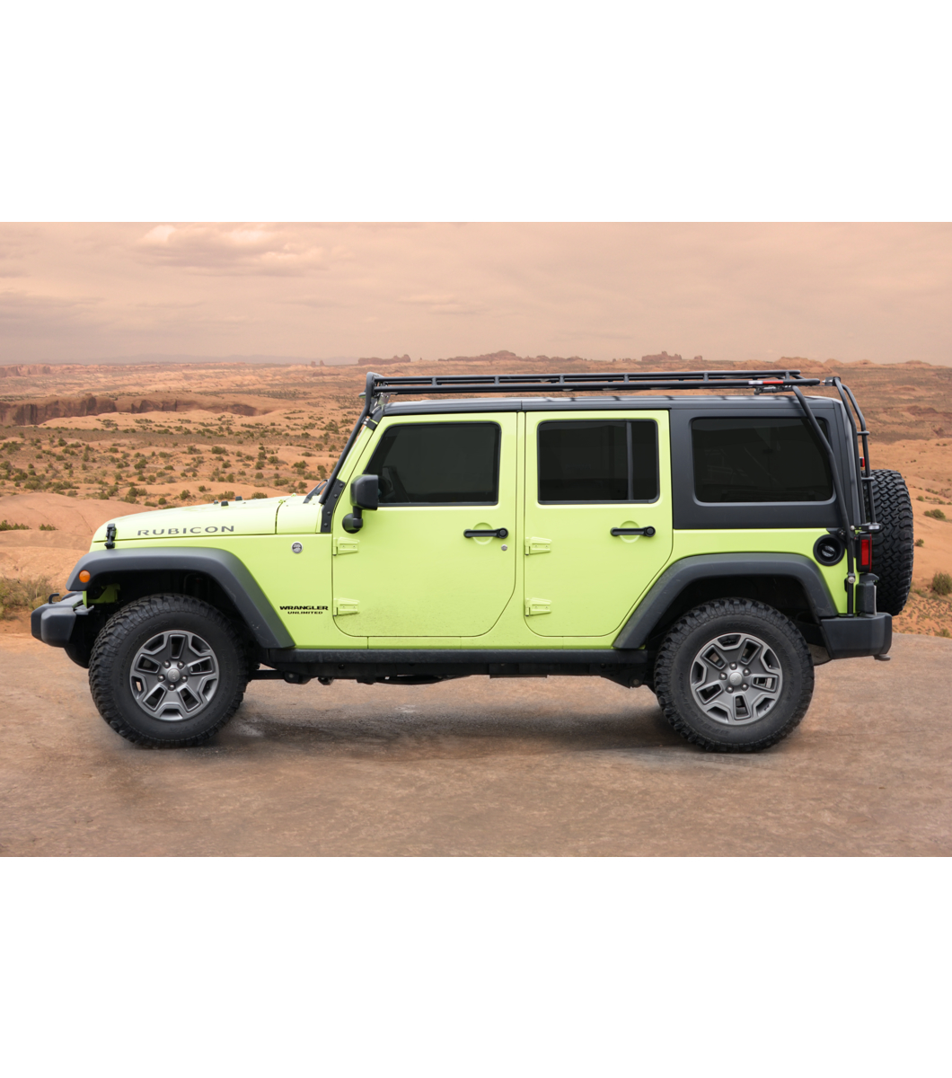 JEEP JKU 4DOOR· STEALTH RACK· 4 Independent LED Lights Gobi Racks