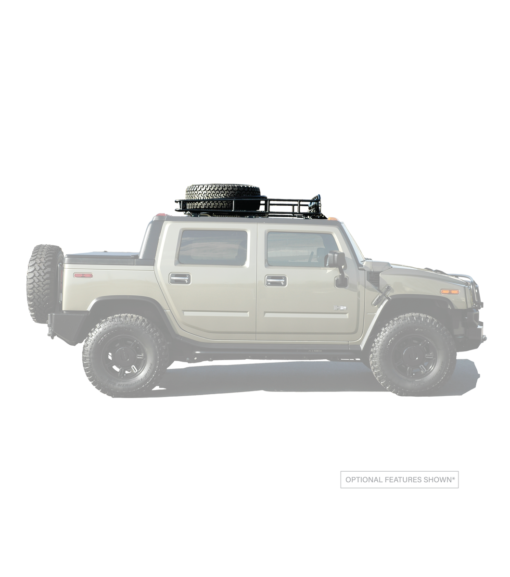 Hummer SUT Roof Rack for offroad overland tire carrier