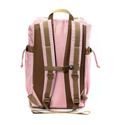 GOBI Get-away Backpack Peony Pink and Tan