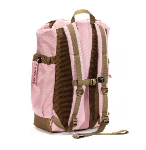GOBI Get-away Backpack Peony Pink on Tan