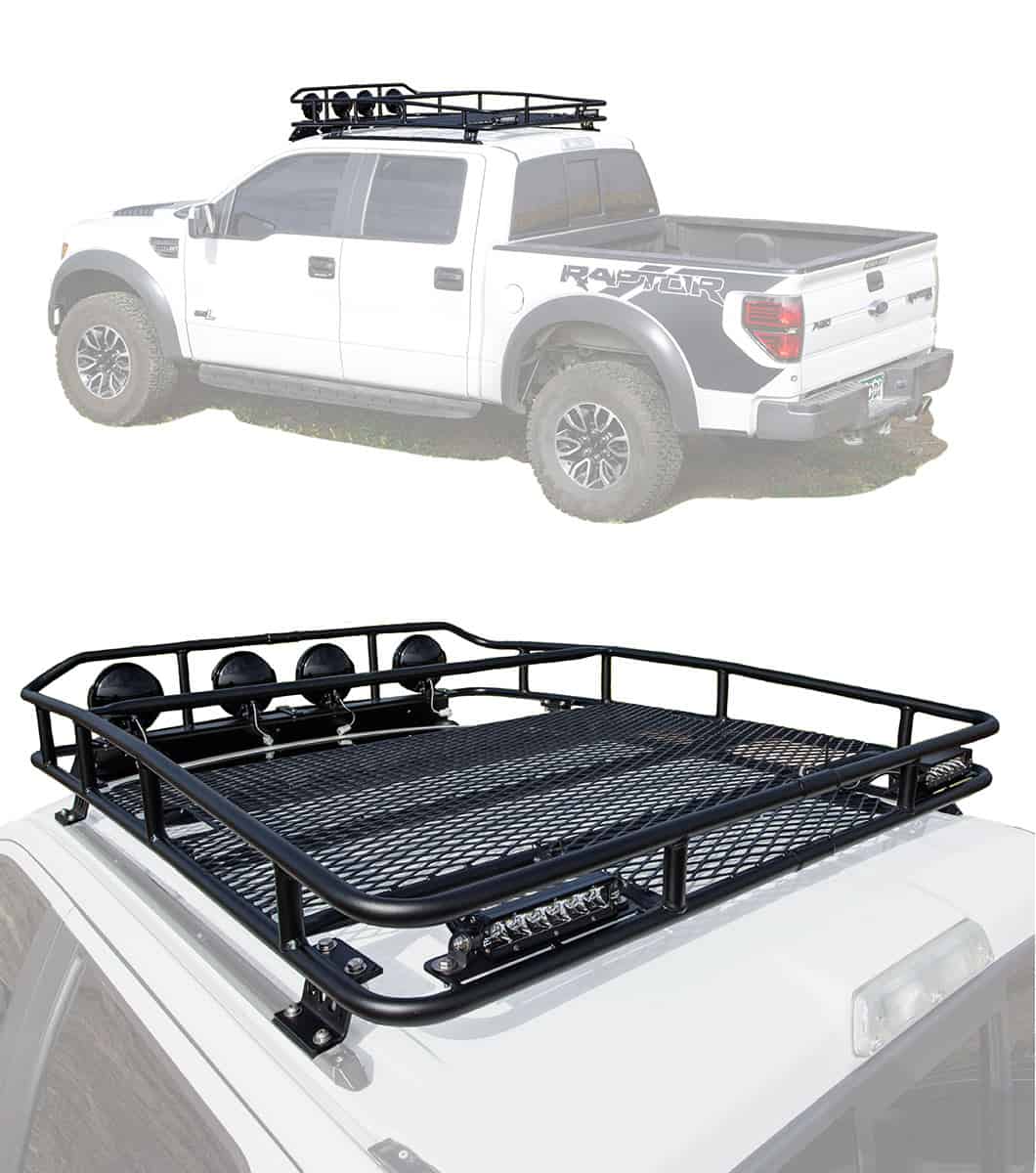 GOBI Ford F150 Ranger Rack With Sunroof MultiLight Setup